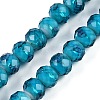 Handmade Gold Sand Lampwork Beads Strands LAMP-R141-10mm-26-1