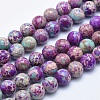 Natural Imperial Jasper Beads Strands X-G-I122-6mm-15-1