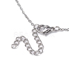 Natural Mixed Gemstone Bullet Pendant Necklaces NJEW-JN04529-01-5