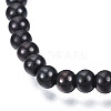 201 Stainless Steel Round Beaded Stretch Bracelet for Men Women BJEW-N017-163A-03-2