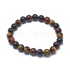 Natural Tiger Eye Bead Stretch Bracelets BJEW-K212-C-005-2