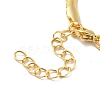 Rack Plating Brass Herringbone Chains Bracelet for Men Women BJEW-M227-01G-3