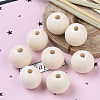 Natural Unfinished Wood Beads WOOD-S651-A14mm-LF-5