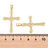 Easter Brass Micro Pave Clear Cubic Zirconia Pendants ZIRC-F148-14C-G-3