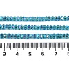 Electroplate Glass Beads Strands X-GLAA-Q105-03G-4