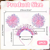 Plastic Hair Bands OHAR-WH0042-02A-3