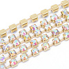 Brass Rhinestone Strass Chains CHC-T004-SS6-02C-1