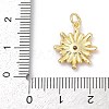 Brass Pave Cubic Zirconia with Enamel Pendants KK-U062-38G-01-3
