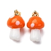 Handmade Lampwork Pendants LAMP-S069-08G-01-1