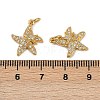 Brass Micro Pave Cubic Zirconia Pendants KK-I358-065G-01-3