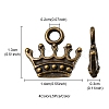 20Pcs 4 Colors Zinc Alloy Pendants FIND-YW0001-52-5
