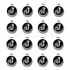 Platinum Plated Alloy Charms LS-ENAM-S118-02J-P-2