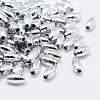 Plating Eco-Friendly Plastic Beads KY-K002-03-8x4mm-S-1