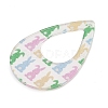 Printed Transparent Acrylic Pendants FIND-K017-15B-02-2