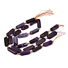 Natural Banded Agate Beads Strands G-H342-B06-01-4