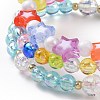 Acrylic Beads Stretch Bracelet Sets BJEW-JB09048-6