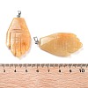 Natural Topaz Jade Carved Pendants G-K369-01P-02-3