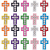60Pcs Spray Painted Alloy Slide Charms FIND-SC0015-87-1