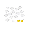 15Pcs 925 Sterling Silver Square Cabochon Settings STER-PH0003-99-6