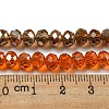 Electroplate Glass Beads Strands EGLA-A034-T6mm-J-3