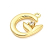 Brass Micro Pave Cubic Zirconia Pendants ZIRC-F143-04G-2