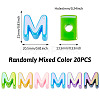 20Pcs UV Plating Opaque Acrylic European Beads OACR-TADJ0001-16M-3