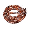 Drawbench Crackle Glass Beads Strands GLAA-N006-8mm-07-2