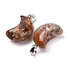 Natural Brecciated Jasper Pendants G-F820-02I-01-3