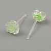 Resin Stud Earrings EJEW-WH0016-39A-2