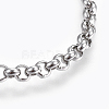 304 Stainless Steel Rolo Chain Bracelets BJEW-P239-02E-2