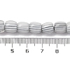 Handmade Lampwork Chevron Beads Strands LAMP-K041-01B-11-5