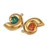 304 Stainless Steel Enamel Pendants STAS-G363-16G-01-2