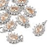 SHEGRACE Brass Micro Pave Cubic Zirconia Pendants XGRQ2O263-446A-P-1