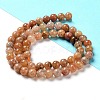 Natural Flower Agate Beads Strands G-B044-A01-01-3