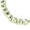 Electroplated Synthetic Non-magnetic Hematite Beads Strands G-C248-D01-3mm-01-3
