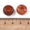 Natural Carnelian European Beads G-G740-14x8mm-15-3