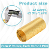 2 Bags 2 Colors Brass Memory Wire FIND-GA0006-69-2