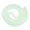 Baking Painted Imitation Jade Glass Round Bead Strands DGLA-N003-6mm-08-1-2