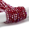 Electroplate Glass Beads Strands EGLA-R030-4x4mm-04-5