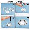 Gorgecraft 4Pcs Alloy Eyelet Grommets for Bag FIND-GF0003-23P-4