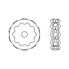 Preciosa® MAXIMA Crystal Multi-Stones Settings Y-PRC-MA8-00030-P-2