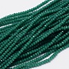 Faceted Rondelle Glass Beads Strands GLAA-M028-2mm-A06-1