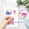 8 Sheets 8 Styles PVC Waterproof Wall Stickers DIY-WH0345-203-3