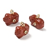 Natural Red Jasper Carved Pendants GG-CBA105B-03F-G-1