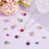60Pcs 2 Styles Transparent Glass Pendants FIND-AR0005-07-4