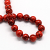 Dyed Synthetic Turquoise Gemstone Bead Strands X-TURQ-R032-8mm-XSS17-1