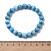 Natural Apatite Round Beads Stretch Bracelets for Women BJEW-Z158-03J-03-5