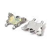 UV Plating Alloy Glass Pendants FIND-K032-46P-2