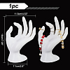 Plastic Mannequin Hand Jewelry Display Holder Stands RDIS-WH0009-013B-2