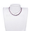 (Jewelry Parties Factory Sale)Faux Suede Cord Braided Necklaces NJEW-JN02505-5